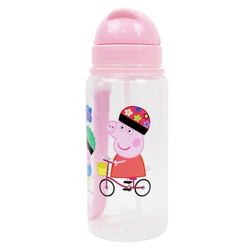 佩佩豬 圓頭吸管水壺-多色可選