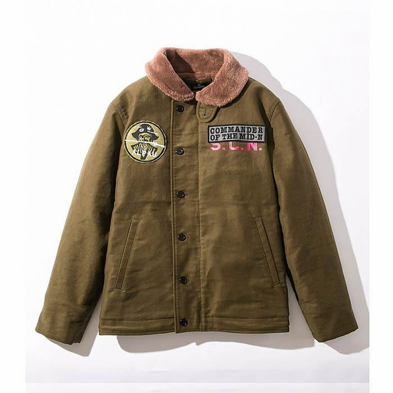 サブサエティ subciety ワッペン ジャケット XLブラウン コーデュロイ