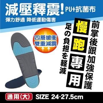 【美足鞋墊】PU運動鞋墊-跑步專用(通用大)