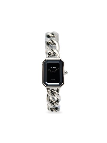 CHANEL Pre-Owned - 1987 pre-owned Première 20mm - women - stainless steel - One Size - Black