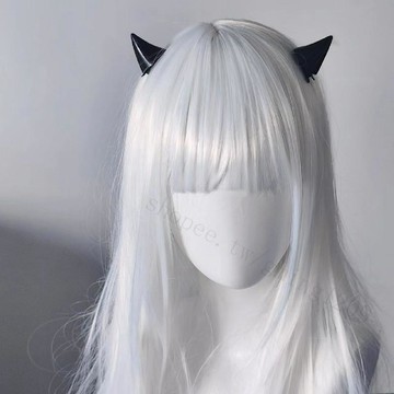 熱銷亞文化惡魔角對夾y2k萬聖節牛角髮夾小衆暗黑cos髮飾軟妹髮飾