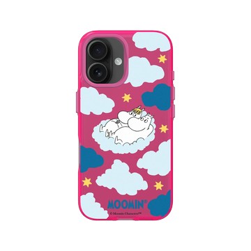 iPhone 16 Clear 粉漾桃 - Moomin - Moomin＆歌妮-雲上小戀曲