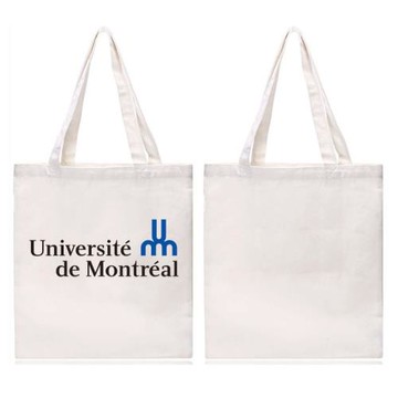 加拿大蒙特利爾大學紀念品UdeM購物袋帆布包環保袋女士中號拉鏈款