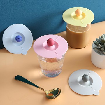 硅膠杯蓋圓形杯子防塵蓋陶瓷杯茶杯馬克杯防漏蓋子水杯通用配件蓋