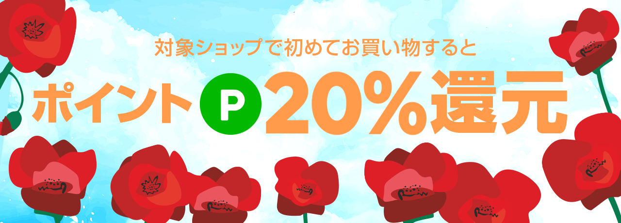 新規20%ポイント