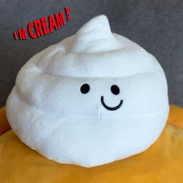 身份不明的歪嘴微笑奶油/大便君？ 迷惑類型人氣毛絨公仔娃娃