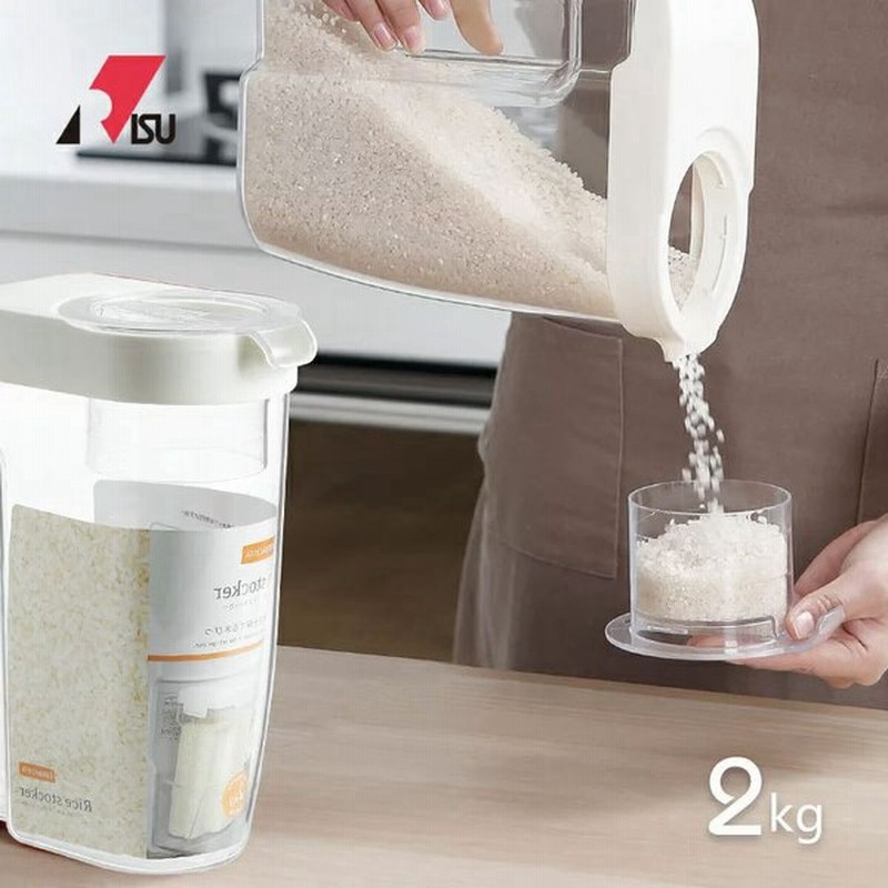 ライスストッカー 米びつ 2kg 冷蔵庫 おしゃれ スリム 米ストッカー お米保存ライスボックス 米櫃 こめびつ キッチン収納 2キロ ドアポケット 代引不可 通販 Lineポイント最大get Lineショッピング