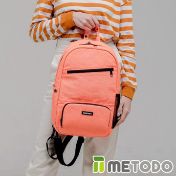【METODO防盜包】ST 2-in-1 Bag L不怕割後背包/斜背包TSL-805清新橘/耐磨防潑水/旅遊包/休閒包