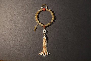 鹿鳴原創手工十八子手持 壓襟 佛珠手串 手持念珠 掛件 客製禮物