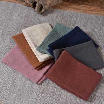 傾塵 亂麻茶巾 素色雅致小茶墊 養壺巾高檔禪意毛巾茶具茶布抹布