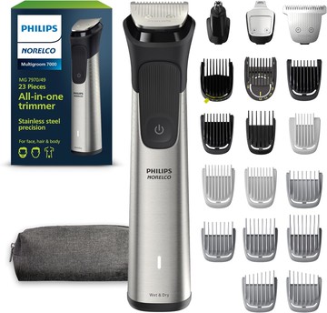 [4美國直購保固1年] Philips Norelco MG7970 多功能修容造型器 Multigroom 7000 需自備5V-1A USB電源_TC1