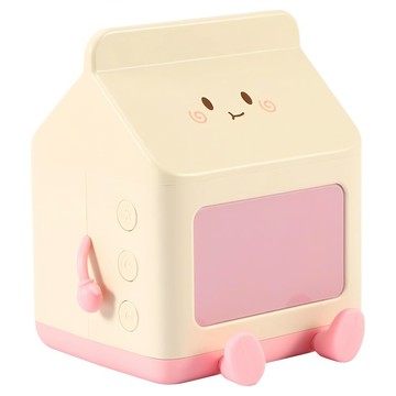 西格傢飾 智能牛奶盒喚醒鬧鐘 粉色 1入