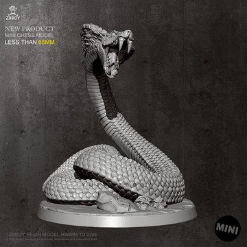H68mm YUFANmini修模版 巨蟒 樹脂兵人(白模) TD-2295