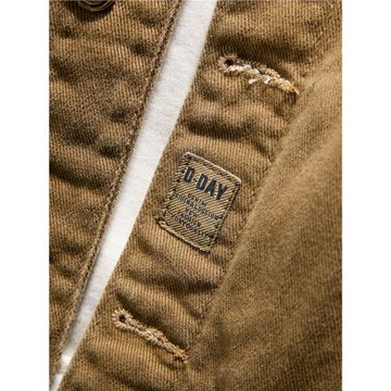 美式復古工裝夾克男2026寬松翻領牛仔外套男款潮流百搭夾克外套男