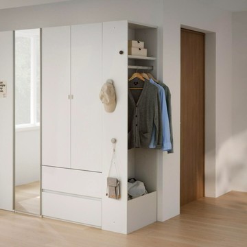 【iloom 怡倫家居】NEWT 600型開放式衣櫃 衣櫃 櫥櫃 櫃子 衣物收納櫃 抽屜櫃 衣櫥