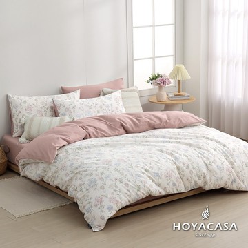 HOYACASA 精梳棉兩用被床包組 (天絲入棉30%)｜千花物語｜(單人/雙人/加)
