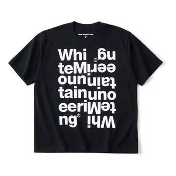 WM DOUBLE LOGO T-SHIRT BLACK
