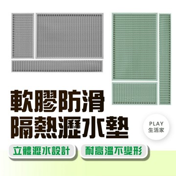 Play生活家【F21】軟膠防滑隔熱瀝水墊 餐桌隔熱墊 瀝水墊 矽膠隔熱墊 鍋墊 防燙墊 鍋墊 隔熱桌墊 湯碗墊