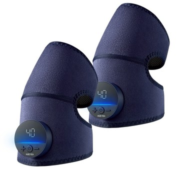 【輝葉】震關健 KNEEBUZZ(多功能石墨烯熱感按摩器)/2入 HY-762｜膝蓋按摩｜關節按摩｜熱敷按摩｜護膝