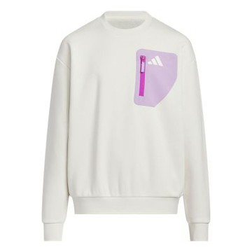 Adidas JK KN Crew 大童 白色 保暖 運動 上衣 長袖 KC0221