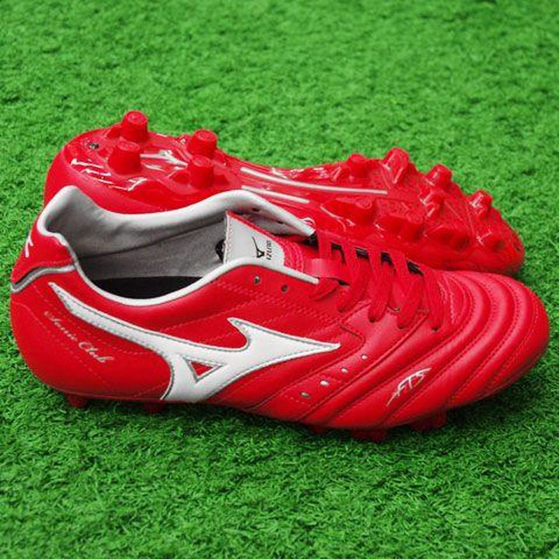 ミズノ　サッカー　スパイク ソニッククラブ MD レッド×ホワイト 【MIZUNO|ミズノ】サッカー