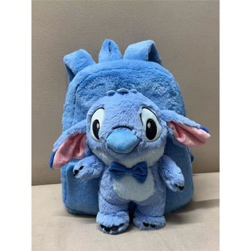 可愛藍色大號充棉玩偶斜挎女日系軟萌少女毛絨卡通手機兒童手提包