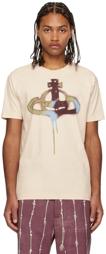 Vivienne Westwood 米色 Spray Orb Classic T 恤