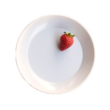 白山陶器 麻紋 圓平盤