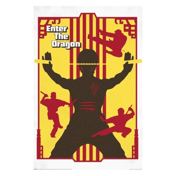 *華納100週年藝術紀念海報-龍爭虎鬥(李小龍)