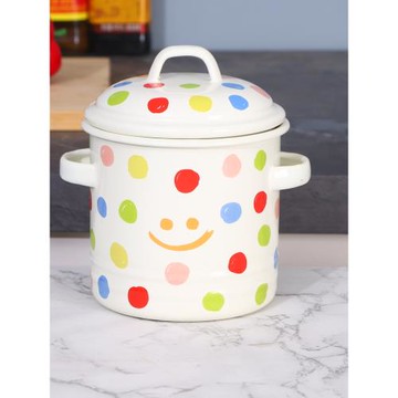 歐麗家琺瑯搪瓷豬油罐高桶搪瓷儲物罐油辣椒裝油罐茶葉罐子搪瓷