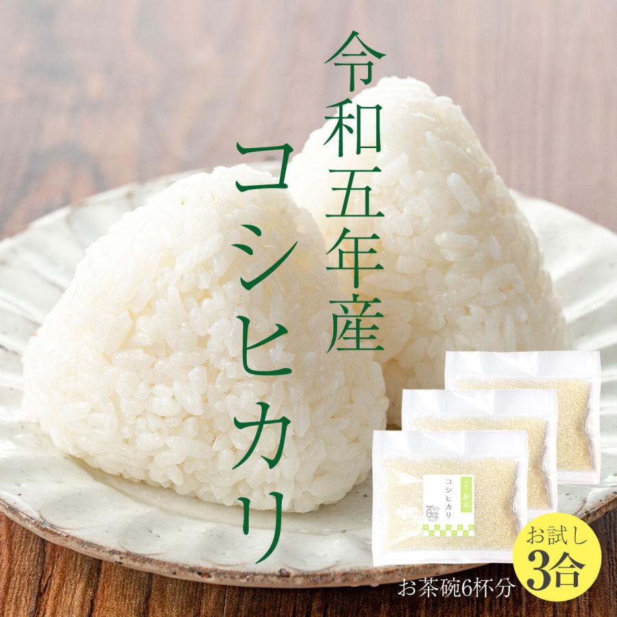 新米 コシヒカリ 3合 450g 令和5年 送料無料 ポイント消化 お試し お茶碗 6杯分 お米 白米 食品 1等級米 米 真空パック 農家直送 滋賀県 お米 ポイント 産地直送