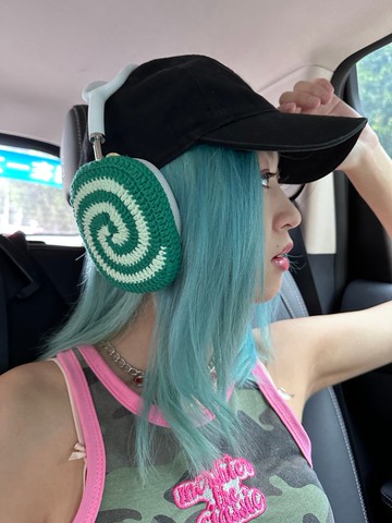 原創設計手工時尚撞色螺紋 AirPod Max 保護套 索尼XM5 頭戴式耳