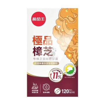 葡萄王 極品樟芝120粒/盒