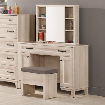 Homelike 喜家居3.3尺化妝桌椅組(24035)-101x40x135 公分