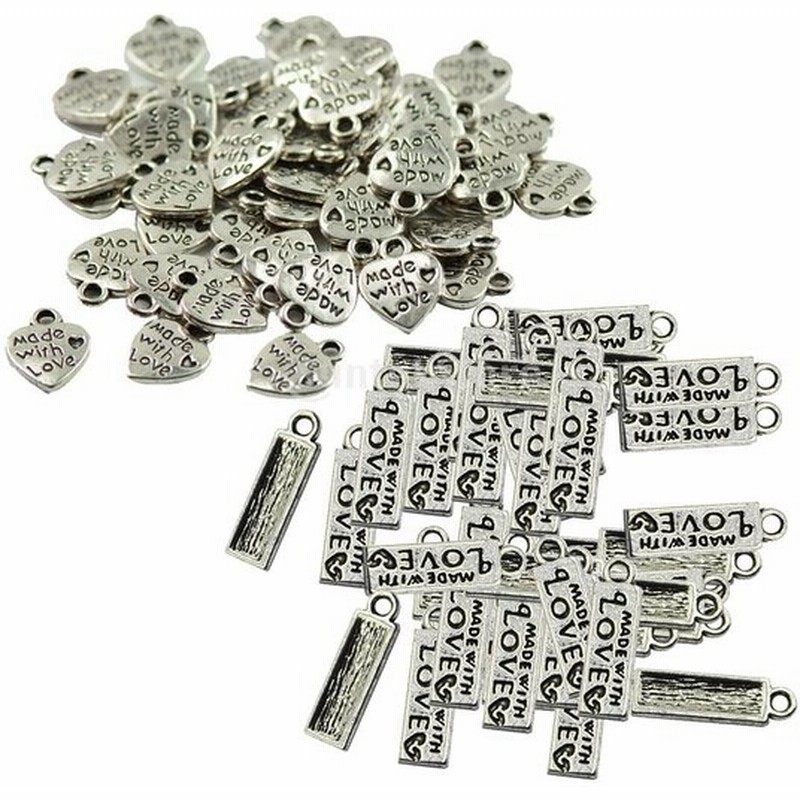 ファッション シンプル チャーム アクセサリートップ ペンダント 100ピース 2種類 各50ピース Diy ジュエリー 通販 Lineポイント最大0 5 Get Lineショッピング