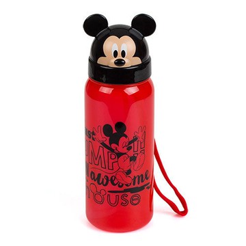 【震撼精品百貨】Micky Mouse_米奇/米妮~DISNEY迪士尼米奇造型頭掀蓋吸管水壺*00274