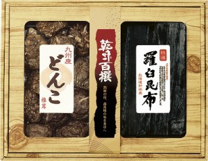 乾味百撰 九州産どんこ椎茸・羅臼昆布 GEE-40 内祝い お返し ギフトセット 出産内祝い 結婚内祝い 香典返し 粗供養 お供え 快気祝い 快気