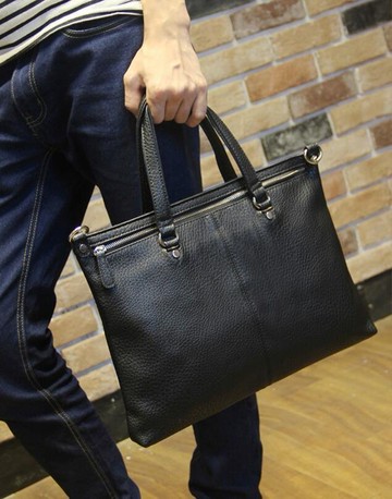 FINDSENSE Z1 韓國 時尚 潮 男 荔枝紋 手提包 斜背包 單肩包 側背包 電腦包 公事包