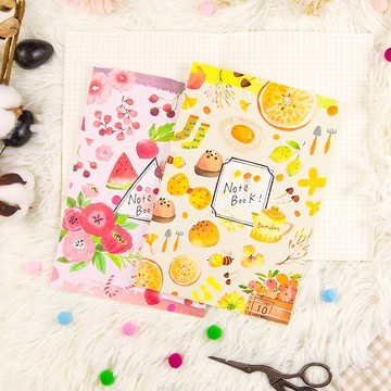 conifer綠的 染渲森森-A5膠裝易撕筆記本 4本組