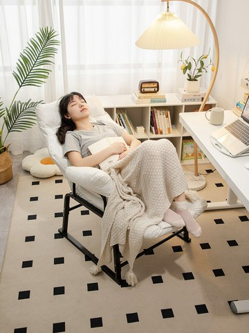 電腦椅 老闆椅 可躺懶人沙發陽臺休閑午休椅書房靠背椅適電腦椅子家用折疊躺椅