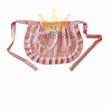 〖半身圍裙〗 新款原創Lolita蘿莉塔女僕 圍裙 花邊愛心公主軟妹裙可愛半身小 圍裙免運