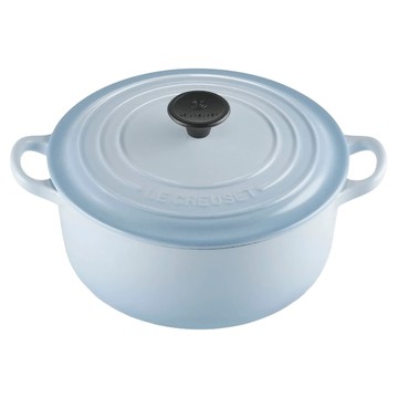 LE CREUSET 圓鐵鍋  海岸藍  1個  20cm