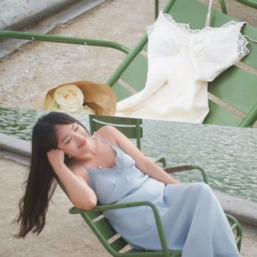 Rising Boutique 法式莊園慵懶美背蕾絲度假長洋裝-兩件組 - Ｍ-Ｍ＋