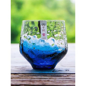 八千代窖同款金箔星空杯日式玻璃星辰水杯威士忌高顏值創意清酒杯