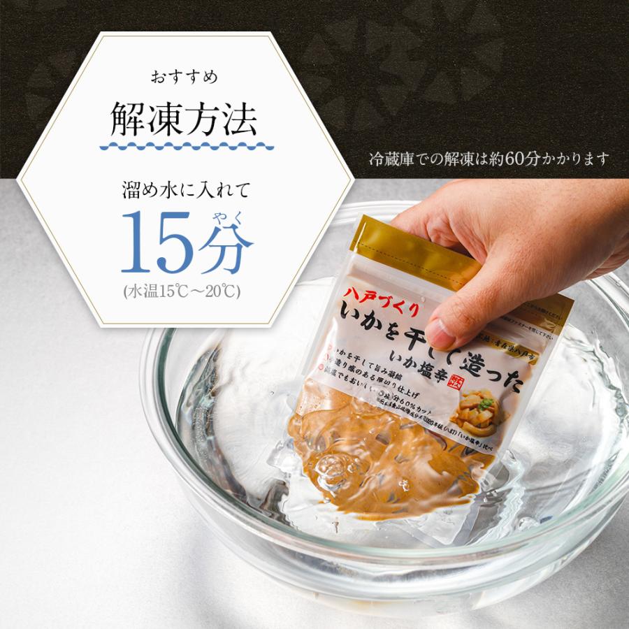 いかを干して造った いか塩辛 100g 甘口 厚切り仕上げ   いかの塩辛 イカ塩辛 イカ 塩辛 いか塩辛 珍味 酒のつまみ 酒の肴 ご飯のお供 真いか 冷凍