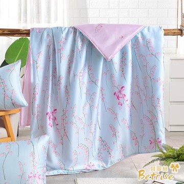 【Betrise】植萃系列 100%奧地利天絲鋪棉涼被/四季被 5X6.5尺 青荷(一入)