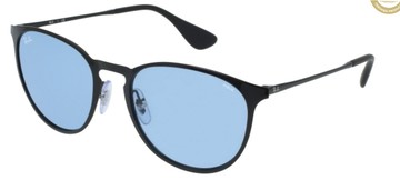 RAY BAN 全日配戴 日夜兩用EVOLVE變色太陽眼鏡 RB3539 002/Q2 黑框藍變灰鏡片 公司貨