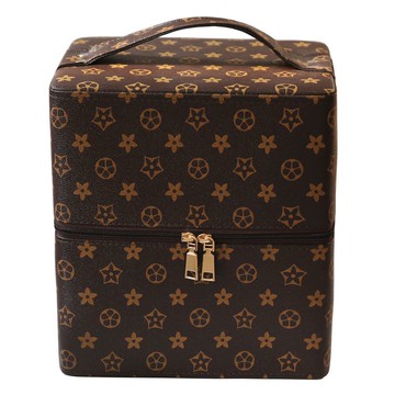 附發票 新款大容量韓國化妝包多功能小號便攜手提多層化妝品收納盒簡約箱353S 快速出貨