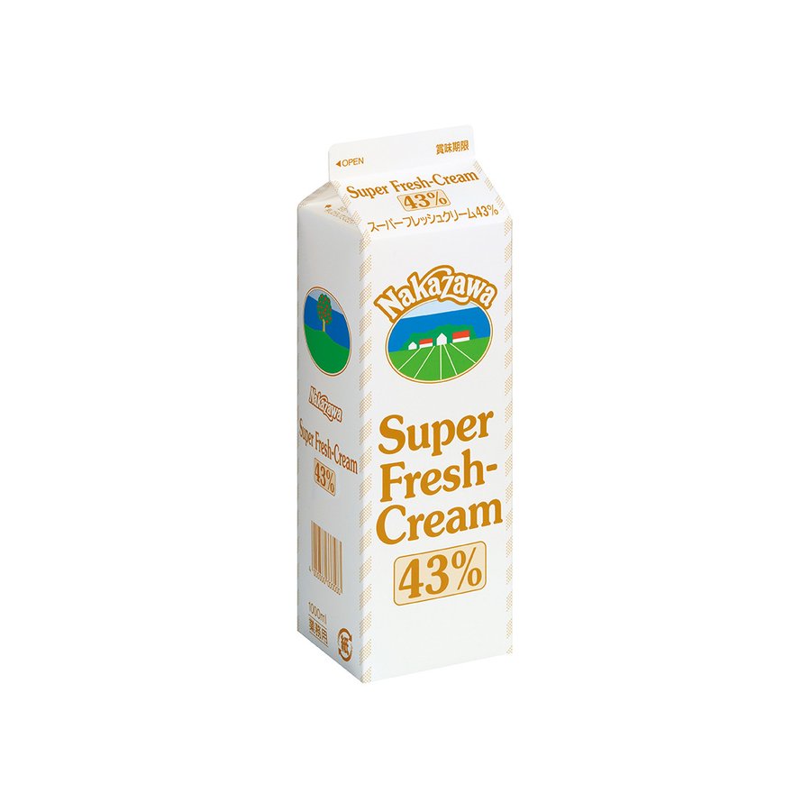 中沢乳業 スーパーフレッシュクリーム 43% 1000ml