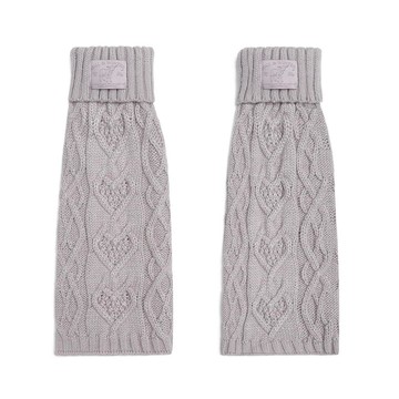 韓國 Rockfish Weatherweather DIAMOND CABLE LEG WARMERS 立體菱格針織腿套 薰衣草紫 LAVENDER